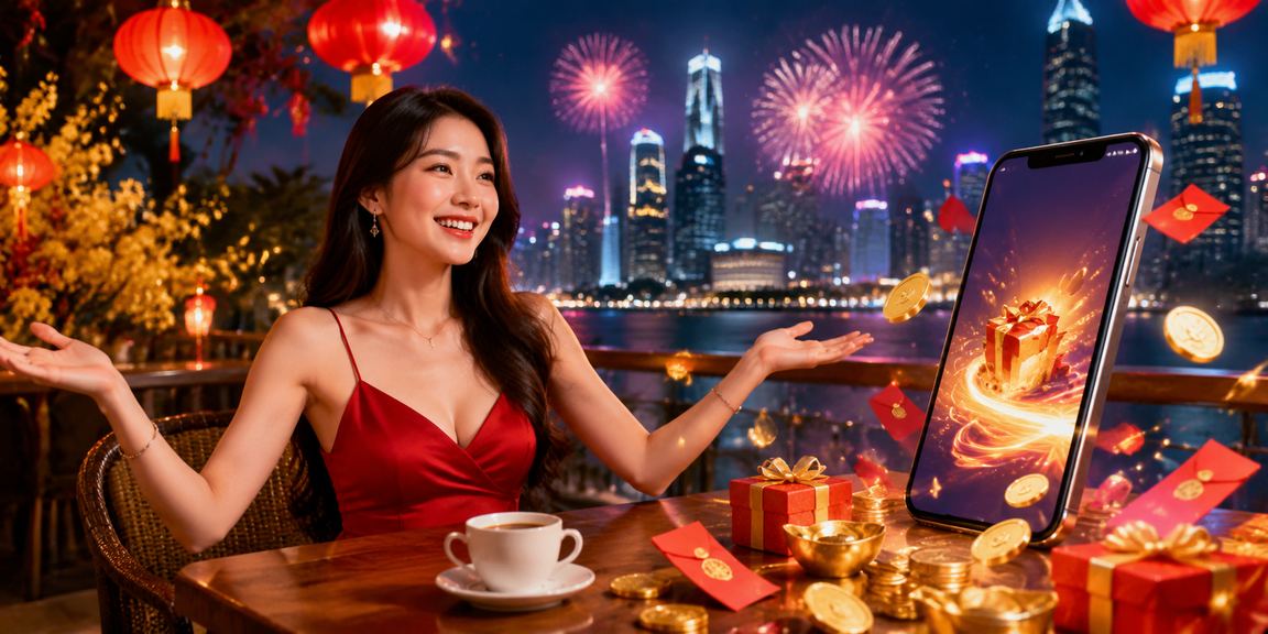 Người dùng TP. Hồ Chí Minh nhận thưởng phong bì đỏ và thưởng thức cà phê trong lúc chơi game trực tuyến