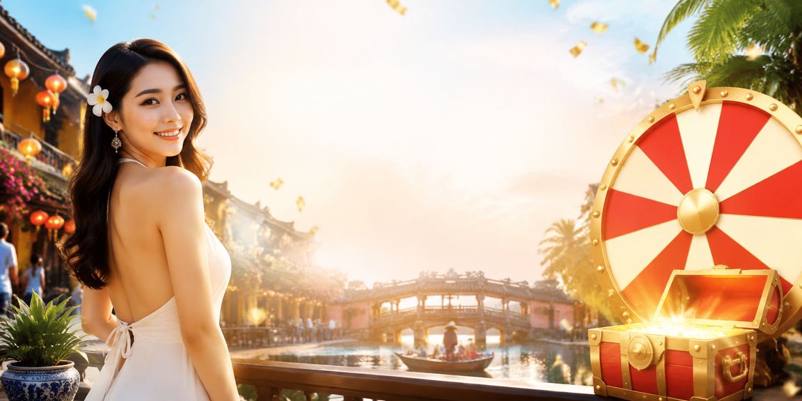 Bốc thăm trúng thưởng may mắn dưới ánh đèn lồng Hội An